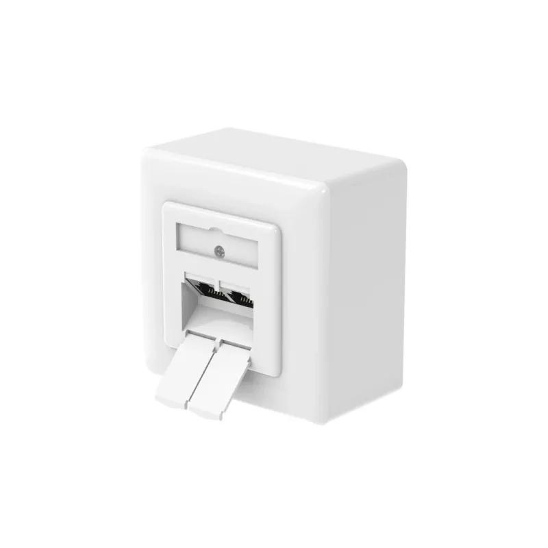 Hama 00300029 lizdas 2 x RJ-45 Baltas