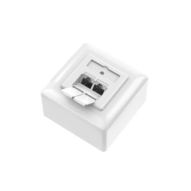 Hama 00300029 lizdas 2 x RJ-45 Baltas