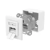 Hama 00300029 lizdas 2 x RJ-45 Baltas