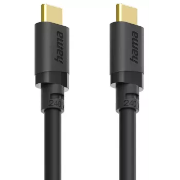 Hama 00202009 USB laidas USB 3.2 Gen 1 (3.1 Gen 1) 1.5 m USB C 5 Gbit/s 240 W Juodas