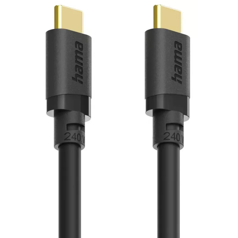 Hama 00202009 USB laidas USB 3.2 Gen 1 (3.1 Gen 1) 1.5 m USB C 5 Gbit/s 240 W Juodas