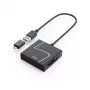 Hama 00200148 kortelių skaitytuvas USB 3.2 Gen 1 (3.1 Gen 1) Type-A/Type-C juoda