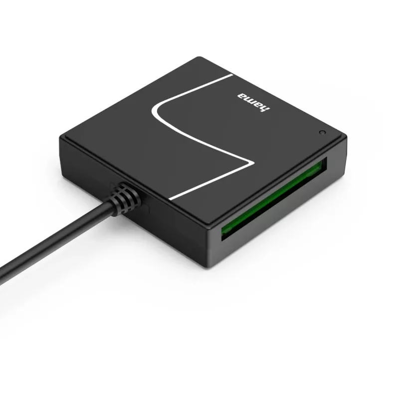 Hama 00200148 kortelių skaitytuvas USB 3.2 Gen 1 (3.1 Gen 1) Type-A/Type-C juoda