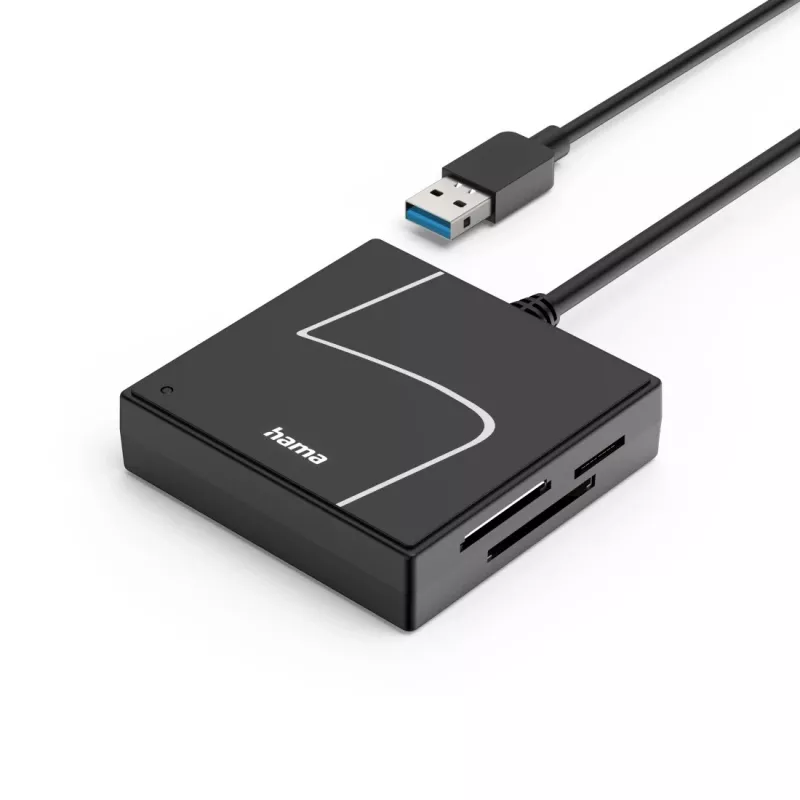 Hama 00200148 kortelių skaitytuvas USB 3.2 Gen 1 (3.1 Gen 1) Type-A/Type-C juoda