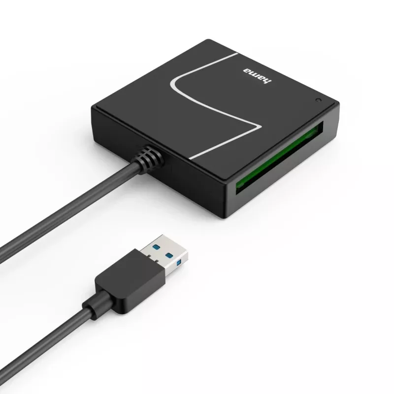 Hama 00200148 kortelių skaitytuvas USB 3.2 Gen 1 (3.1 Gen 1) Type-A/Type-C juoda