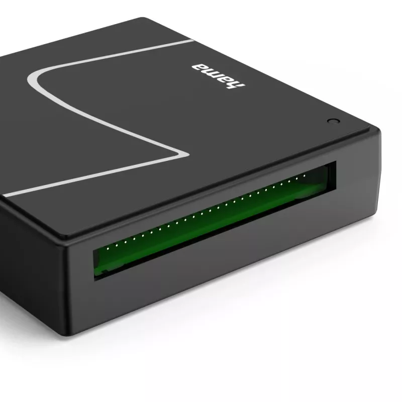 Hama 00200148 kortelių skaitytuvas USB 3.2 Gen 1 (3.1 Gen 1) Type-A/Type-C juoda