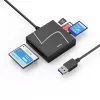 Hama 00200148 kortelių skaitytuvas USB 3.2 Gen 1 (3.1 Gen 1) Type-A/Type-C juoda