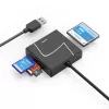 Hama 00200148 kortelių skaitytuvas USB 3.2 Gen 1 (3.1 Gen 1) Type-A/Type-C juoda