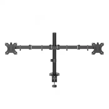 Hama Monitor Mount, 2 Monitors, Height-adjustable, Swivel/Tilt, 13 inch - 35 inch, Juoda