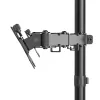 Hama Monitor Mount, 2 Monitors, Height-adjustable, Swivel/Tilt, 13 inch - 35 inch, Juoda