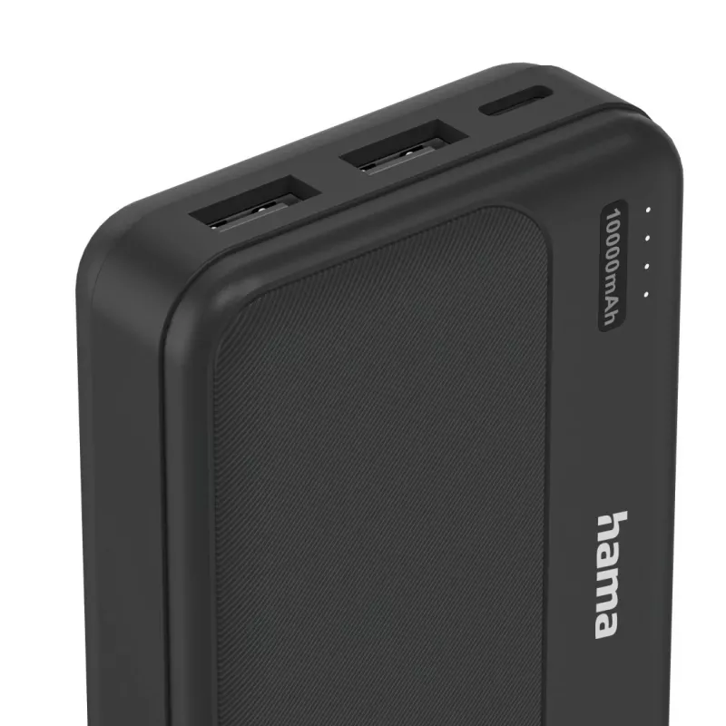Hama Pocket 10 Lithium Polymer (LiPo) 10000 mAh Juoda