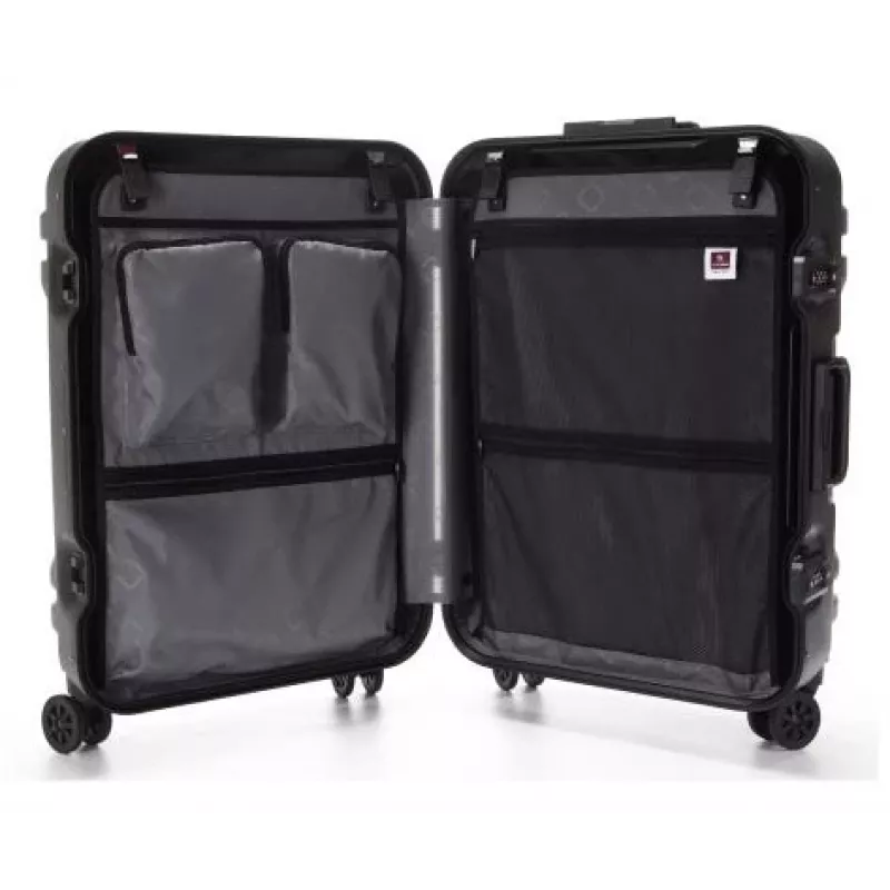 Acer GP.BAG11.009 lagaminas Trolley Juoda Aliuminis, Polikarbonatas (PC)