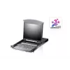 ATEN KL1508AiN 8 prievadų dviejų bėgelių LCD KVM per IP stovo konsolė