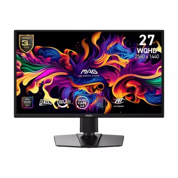 MSI MAG 272QPDE QD-OLED X24 kompiuterio monitorius 67,3 cm (26,5 col.) 2560 x 1440 pikselių Wide Quad HD Juodas