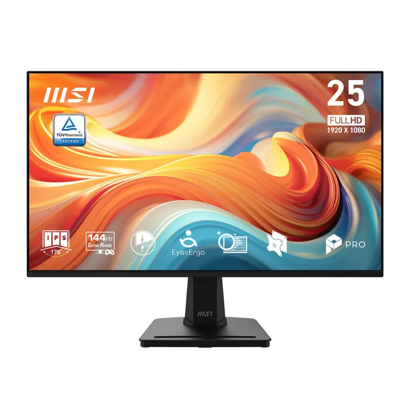 MSI Pro MP251 E14L kompiuterio monitorius 62,2 cm (24,5 col.) 1920 x 1080 pikselių Full HD Juodas