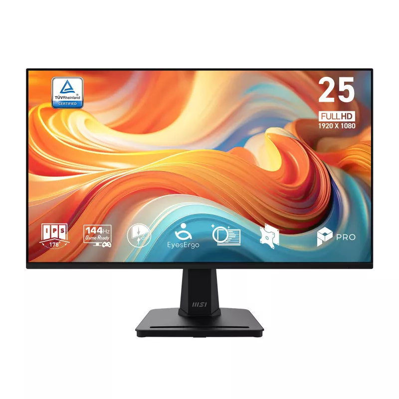 MSI Pro MP251 E14L kompiuterio monitorius 62,2 cm (24,5 col.) 1920 x 1080 pikselių Full HD Juodas
