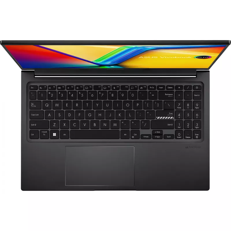 ASUS Vivobook 15 OLED M1505YA-L1394W AMD Ryzen™ 7 7730U nešiojamasis kompiuteris 39.6 cm (15.6 col.) Full HD 16 GB DDR4-SDRAM 512 GB SSD Wi-Fi 6E (802.11ax) Windows 11 Home juodas