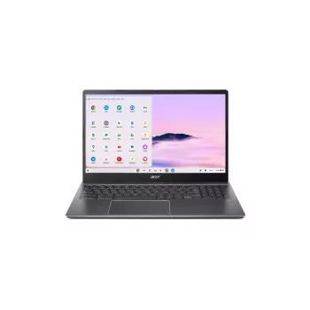 Acer Chromebook CBE595-2T-55NF Intel Core 5 120U 39,6 cm (15,6 colio) jutiklinis ekranas Full HD 8 GB LPDDR5x-SDRAM 256 GB SSD Wi-Fi 6E (802.11ax) ChromeOS pilka