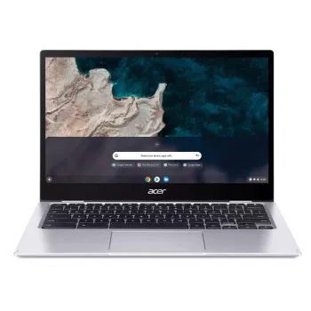 Acer Chromebook CP513-1HL-S1YN Snapdragon 7c 33,8 cm (13,3 col.) jutiklinis ekranas Full HD 8 GB LPDDR4x-SDRAM 128 GB eMMC Wi-Fi 5 (802.11ac) ChromeOS for Enterprise sidabrinis
