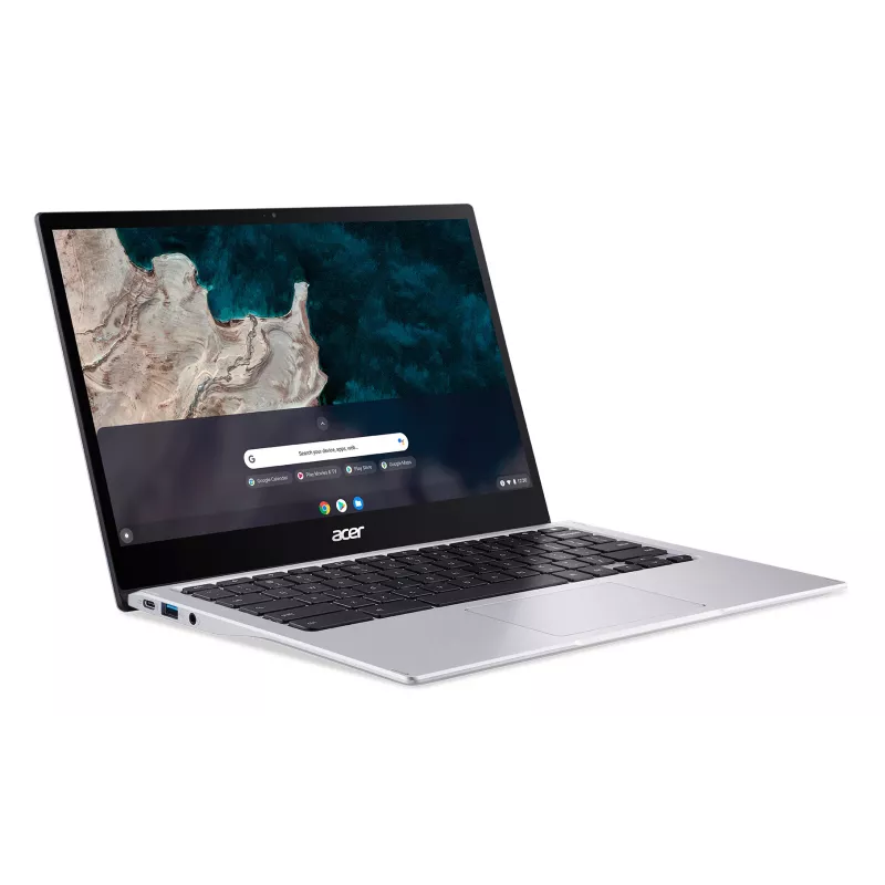 Acer Chromebook CP513-1HL-S1YN Snapdragon 7c 33,8 cm (13,3 col.) jutiklinis ekranas Full HD 8 GB LPDDR4x-SDRAM 128 GB eMMC Wi-Fi 5 (802.11ac) ChromeOS for Enterprise sidabrinis