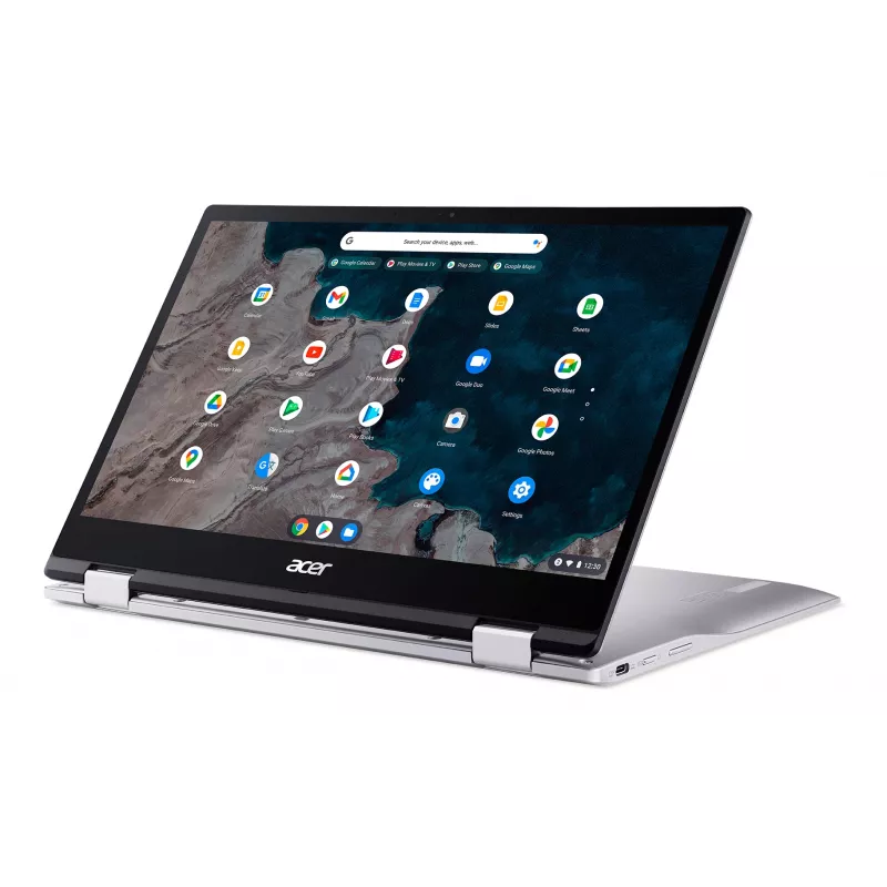 Acer Chromebook CP513-1HL-S1YN Snapdragon 7c 33,8 cm (13,3 col.) jutiklinis ekranas Full HD 8 GB LPDDR4x-SDRAM 128 GB eMMC Wi-Fi 5 (802.11ac) ChromeOS for Enterprise sidabrinis