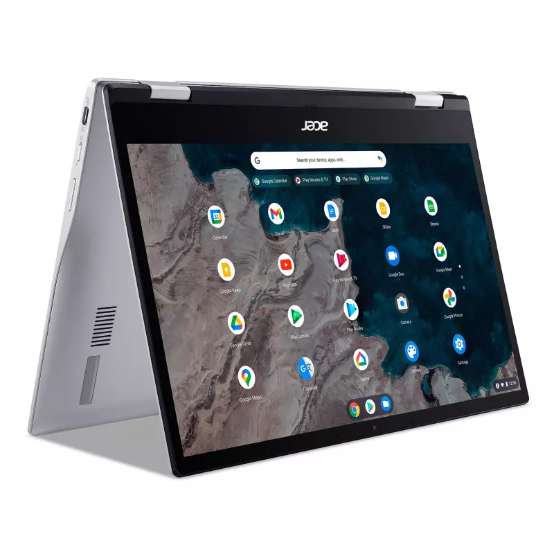 Acer Chromebook CP513-1HL-S1YN Snapdragon 7c 33,8 cm (13,3 col.) jutiklinis ekranas Full HD 8 GB LPDDR4x-SDRAM 128 GB eMMC Wi-Fi 5 (802.11ac) ChromeOS for Enterprise sidabrinis