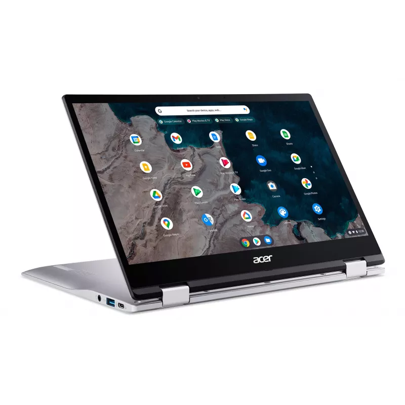 Acer Chromebook CP513-1HL-S1YN Snapdragon 7c 33,8 cm (13,3 col.) jutiklinis ekranas Full HD 8 GB LPDDR4x-SDRAM 128 GB eMMC Wi-Fi 5 (802.11ac) ChromeOS for Enterprise sidabrinis