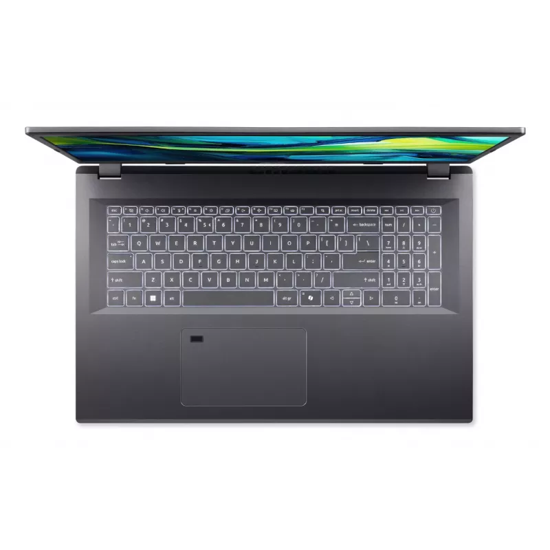 Acer Aspire 17 Pro A17-51M-56NU Intel® Core™ i5 i5-1334U Nešiojamasis kompiuteris 43.9 cm (17.3 col.) Full HD 16 GB LPDDR5-SDRAM 1 TB SSD Wi-Fi 6E (802.11ax) Windows 11 Pro Pilka
