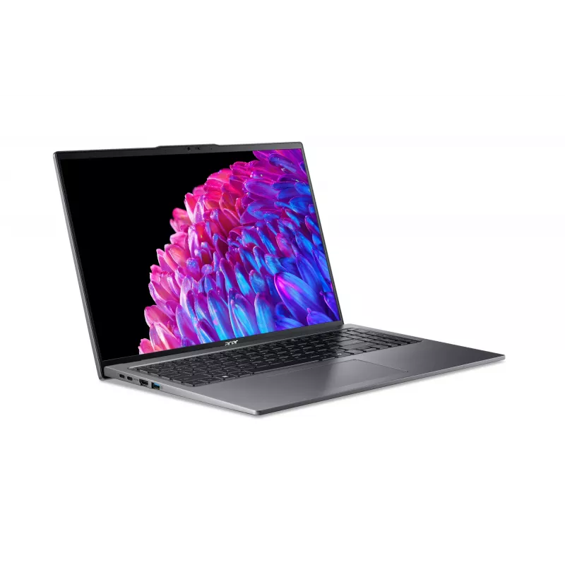 Acer Swift Go 16 SFG16-72-782U nešiojamasis kompiuteris Intel Core Ultra 7 155U 40,6 cm (16 col.) 3,2K 16 GB LPDDR5-SDRAM 1 TB SSD Wi-Fi 6E (802.11ax) Windows 11 Home Pilka