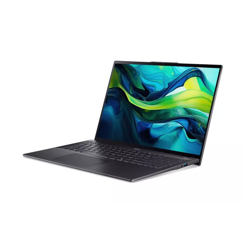 Acer Swift 16 AI SF16-51-53NZ Copilot+ PC Intel Core Ultra 5 226V Nešiojamasis kompiuteris 40,6 cm (16 colių) WQXGA+ 16 GB LPDDR5x-SDRAM 512 GB SSD Wi-Fi 7 (802.11be) Windows 11 Home US International Juoda