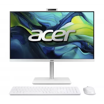 Acer Aspire C24-A WI5418 NL Intel Core 5 120U 60,5 cm (23,8 col.) 1920 x 1080 pikselių „viskas viename“ kompiuteris 16 GB DDR5-SDRAM 1 TB SSD „Windows 11 Home“ belaidis 6 (802.11ax) baltas