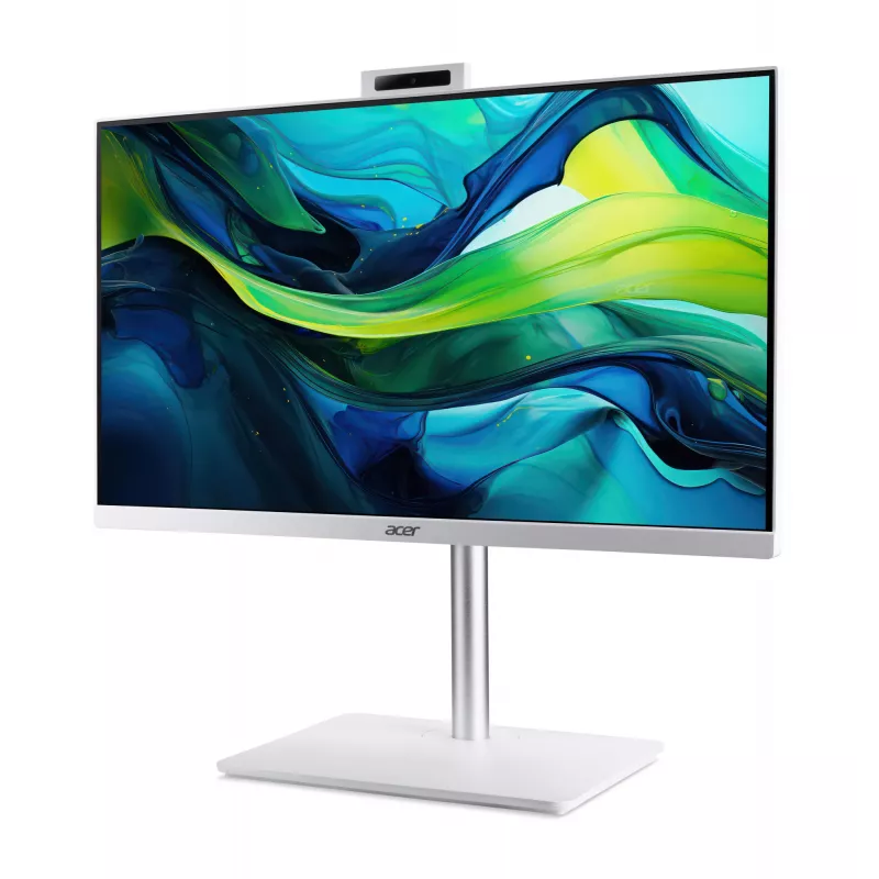 Acer Aspire C24-A WI5418 NL Intel Core 5 120U 60,5 cm (23,8 col.) 1920 x 1080 pikselių „viskas viename“ kompiuteris 16 GB DDR5-SDRAM 1 TB SSD „Windows 11 Home“ belaidis 6 (802.11ax) baltas