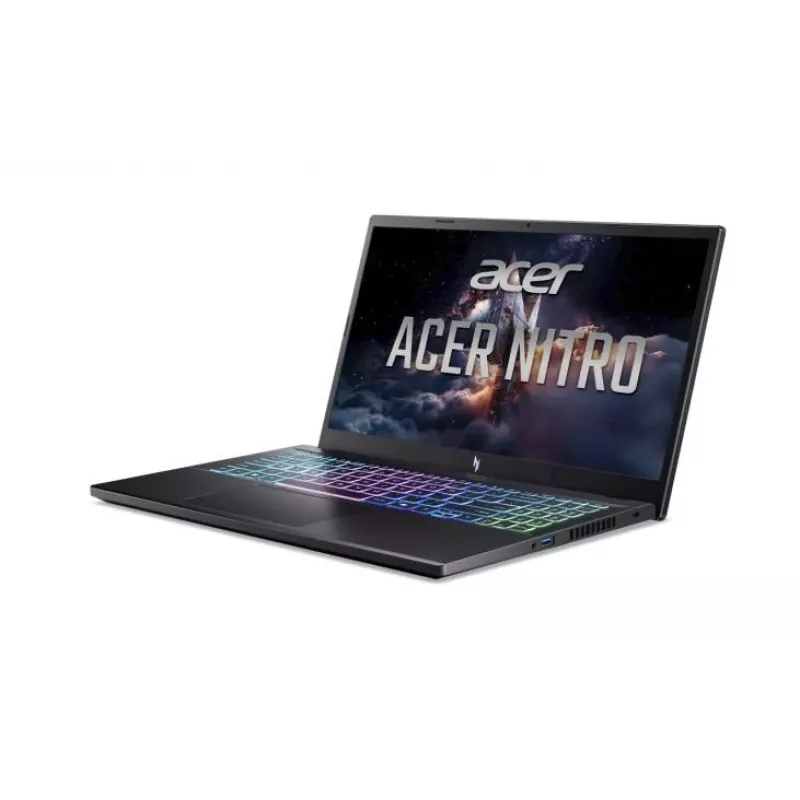 Acer Nitro V 15 ANV15-A31-R3VA AMD Ryzen™ 7 170 Nešiojamasis kompiuteris 39.6 cm (15.6 colio) Full HD 16 GB DDR5-SDRAM 512 GB SSD NVIDIA GeForce RTX 5060 Wi-Fi 6E (802.11ax) Windows 11 Home Juoda