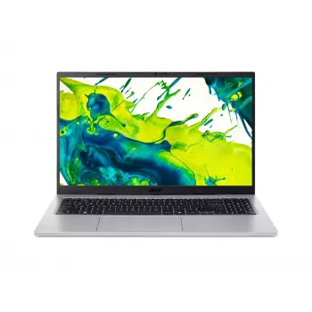 Acer Aspire Go 15 AG15-72P-51YA Intel Core 5 120U Nešiojamasis kompiuteris 39,6 cm (15,6 colio) Full HD 16 GB DDR4-SDRAM 512 GB SSD Wi-Fi 6 (802.11ax) Windows 11 Home Sidabrinis
