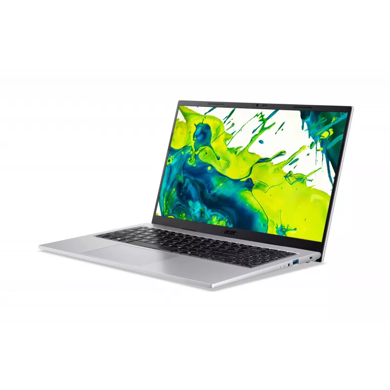 Acer Aspire Go 15 AG15-72P-51YA Intel Core 5 120U Nešiojamasis kompiuteris 39,6 cm (15,6 colio) Full HD 16 GB DDR4-SDRAM 512 GB SSD Wi-Fi 6 (802.11ax) Windows 11 Home Sidabrinis