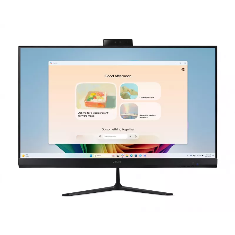 Acer Aspire C27B AI AR7432 NL Copilot+ PC AMD Ryzen™ AI 5 350 68,6 cm (27 coliai) 1920 x 1080 pikselių „viskas viename“ kompiuteris 32 GB DDR4-SDRAM 1 TB SSD „Windows 11 Home“ Wi-Fi 6E (802.11ax) juodas