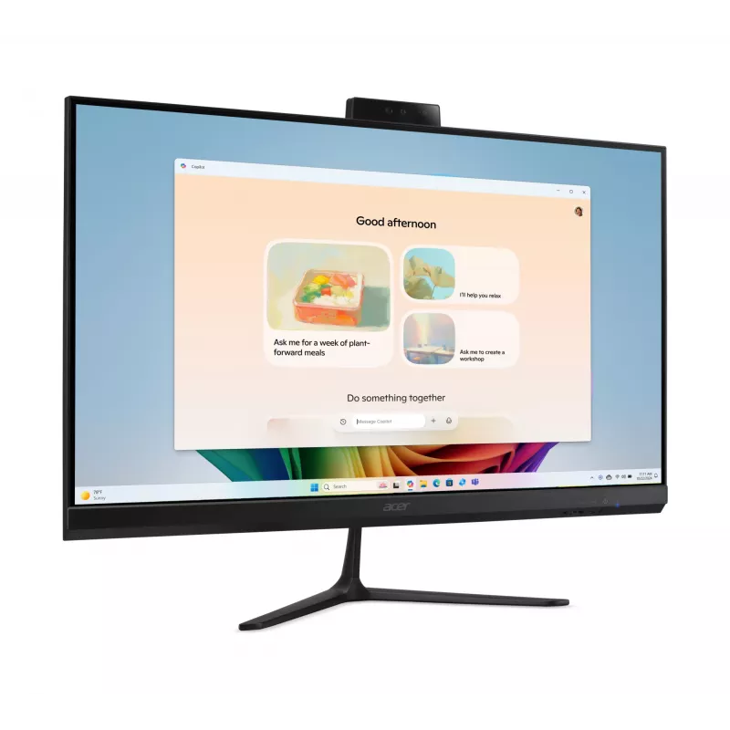Acer Aspire C27B AI AR7432 NL Copilot+ PC AMD Ryzen™ AI 5 350 68,6 cm (27 coliai) 1920 x 1080 pikselių „viskas viename“ kompiuteris 32 GB DDR4-SDRAM 1 TB SSD „Windows 11 Home“ Wi-Fi 6E (802.11ax) juodas