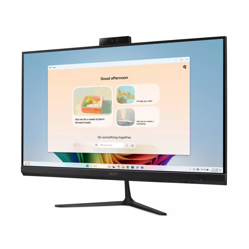 Acer Aspire C27B AI AR7432 NL Copilot+ PC AMD Ryzen™ AI 5 350 68,6 cm (27 coliai) 1920 x 1080 pikselių „viskas viename“ kompiuteris 32 GB DDR4-SDRAM 1 TB SSD „Windows 11 Home“ Wi-Fi 6E (802.11ax) juodas