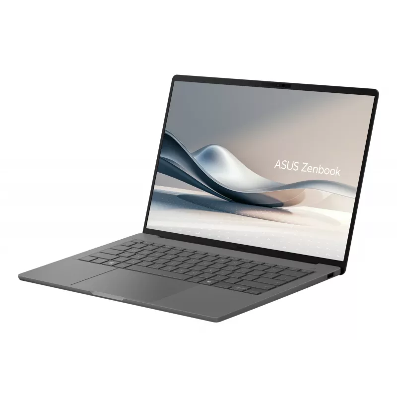 ASUS Zenbook A14 UX3407QA-QD343X Snapdragon X1-26-100 nešiojamasis kompiuteris 35,6 cm (14 colių) WUXGA 32 GB LPDDR5x-SDRAM 1 TB SSD Wi-Fi 6E (802.11ax) Windows 11 Pro pilka
