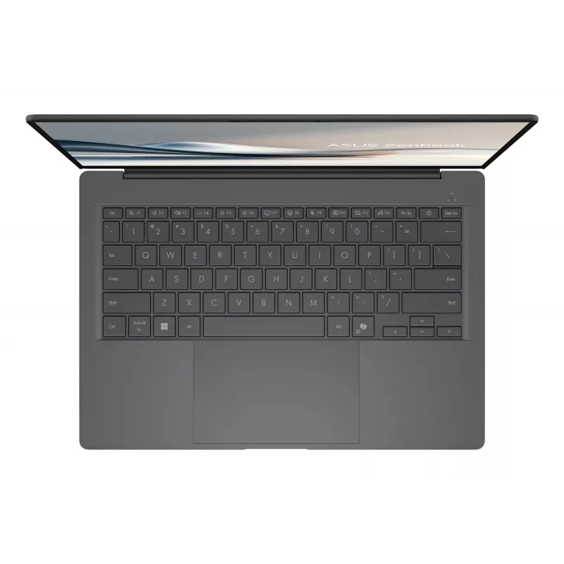 ASUS Zenbook A14 UX3407QA-QD343X Snapdragon X1-26-100 nešiojamasis kompiuteris 35,6 cm (14 colių) WUXGA 32 GB LPDDR5x-SDRAM 1 TB SSD Wi-Fi 6E (802.11ax) Windows 11 Pro pilka
