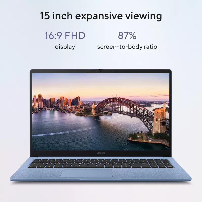 ASUS Chromebook CB1505CTA-S70197-CBE Intel® N N150 39,6 cm (15,6 colio) Full HD 8 GB LPDDR5-SDRAM 64 GB eMMC Wi-Fi 6 (802.11ax) ChromeOS US International Pilka