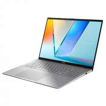 ASUS Vivobook S16 S3607QA-SH095W Copilot+ PC Snapdragon X1-26-100 Nešiojamas kompiuteris 40.6 cm (16 colių) WUXGA 16 GB LPDDR5x-SDRAM 1 TB SSD Wi-Fi 6E (802.11ax) Windows 11 Home German Sidabrinė