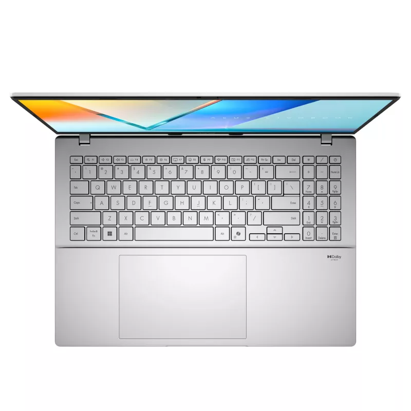 ASUS Vivobook S16 S3607QA-SH095W Copilot+ PC Snapdragon X1-26-100 Nešiojamas kompiuteris 40.6 cm (16 colių) WUXGA 16 GB LPDDR5x-SDRAM 1 TB SSD Wi-Fi 6E (802.11ax) Windows 11 Home German Sidabrinė