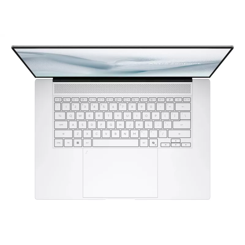 ASUS Zenbook S16 UM5606GA-SR334W Copilot+ PC AMD Ryzen AI 9 465 nešiojamasis kompiuteris 40,6 cm (16 colių) jutiklinis 3K 32 GB LPDDR5x-SDRAM 1 TB SSD Wi-Fi 7 (802.11be) Windows 11 Home baltas