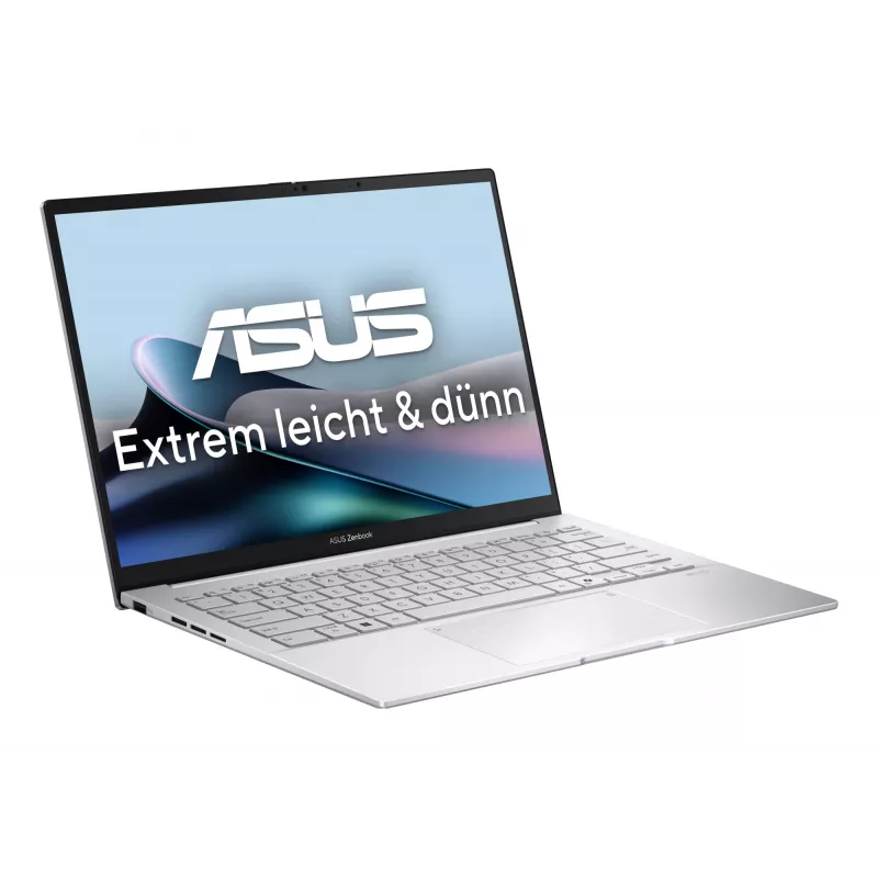 ASUS Zenbook 14 OLED UX3405CA-QD1302W Intel Core Ultra 7 255H nešiojamasis kompiuteris 35.6 cm (14 coliai) WUXGA 16 GB LPDDR5x-SDRAM 1 TB SSD Wi-Fi 7 (802.11be) Windows 11 Home German Sidabrinė