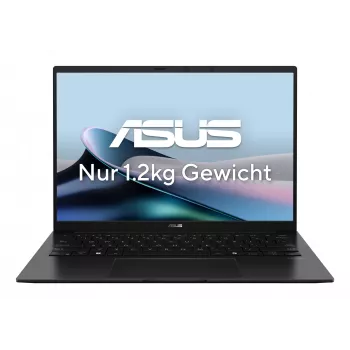 ASUS Zenbook 14 OLED UM3406GA-QD030W Copilot+ PC nešiojamas kompiuteris su AMD Ryzen™ AI 7 445 procesoriumi, 35.6 cm (14 colių) WUXGA ekranu, 32 GB LPDDR5x-SDRAM atmintimi, 1 TB SSD kaupikliu, Wi-Fi 6E (802.11ax), Windows 11 Home, vokiška klaviatūra, juodos spalvos