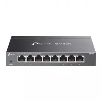 TP-Link Omada DS108G tinklo komutatorius Nevaldomas Gigabit Ethernet (10/100/1000) Juodas