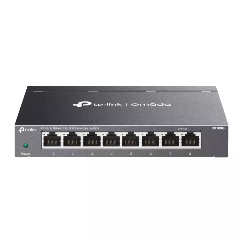 TP-Link Omada DS108G tinklo komutatorius Nevaldomas Gigabit Ethernet (10/100/1000) Juodas