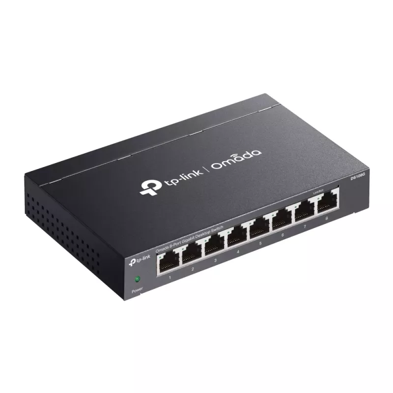 TP-Link Omada DS108G tinklo komutatorius Nevaldomas Gigabit Ethernet (10/100/1000) Juodas