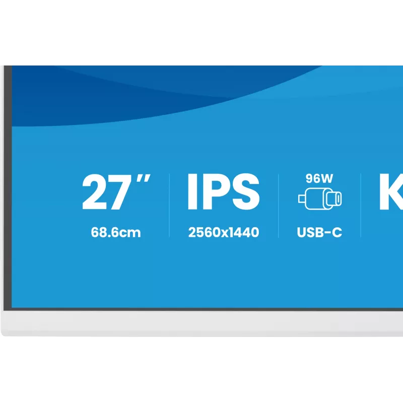 iiyama ProLite XB2797QSNP-W1 27 colių IPS LCD kompiuterinis monitorius 68,6 cm (27 coliai) 2560 x 1440 pikselių Quad HD Baltas